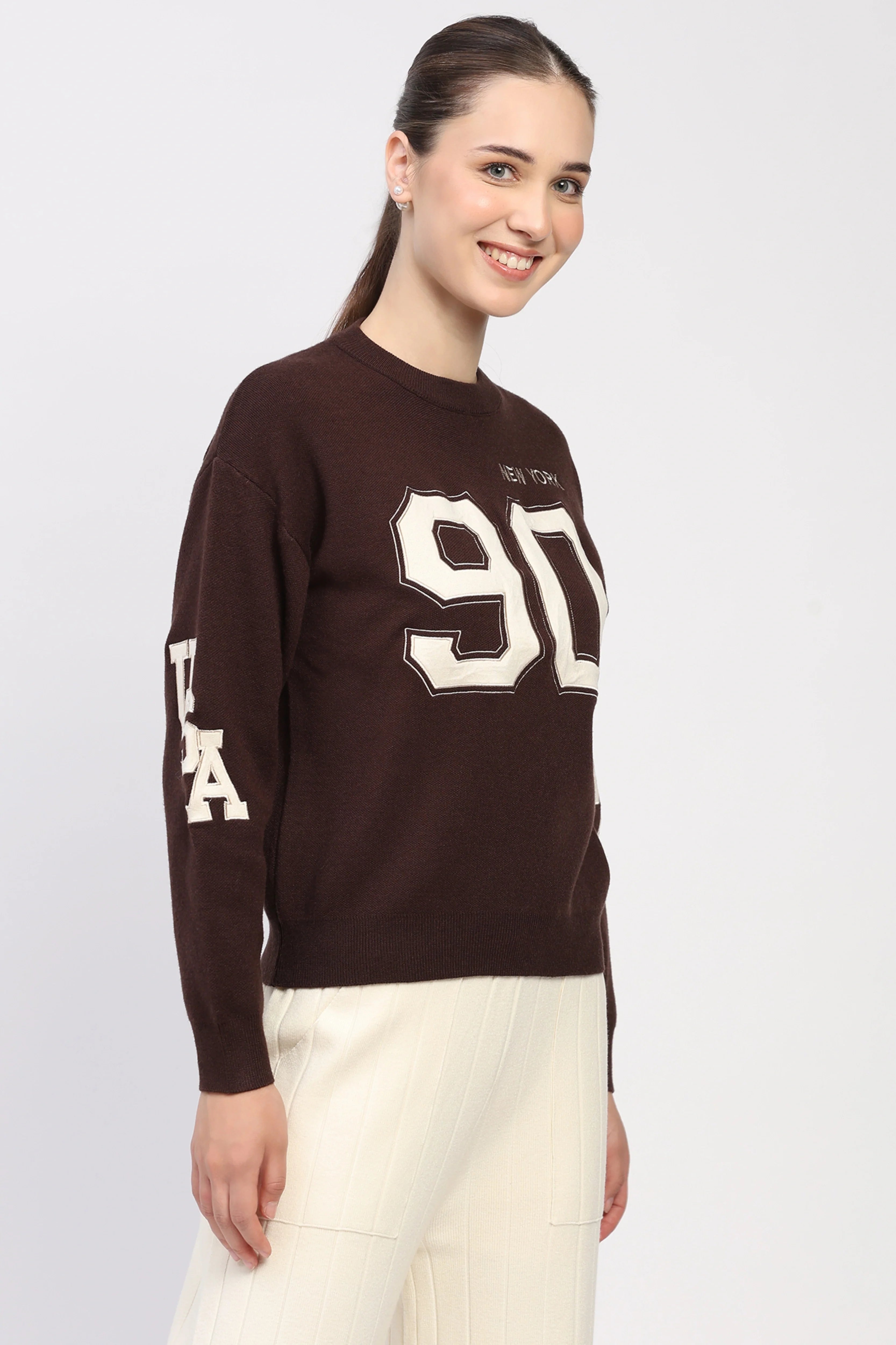 Chocolate Brown New York 90 Pullover