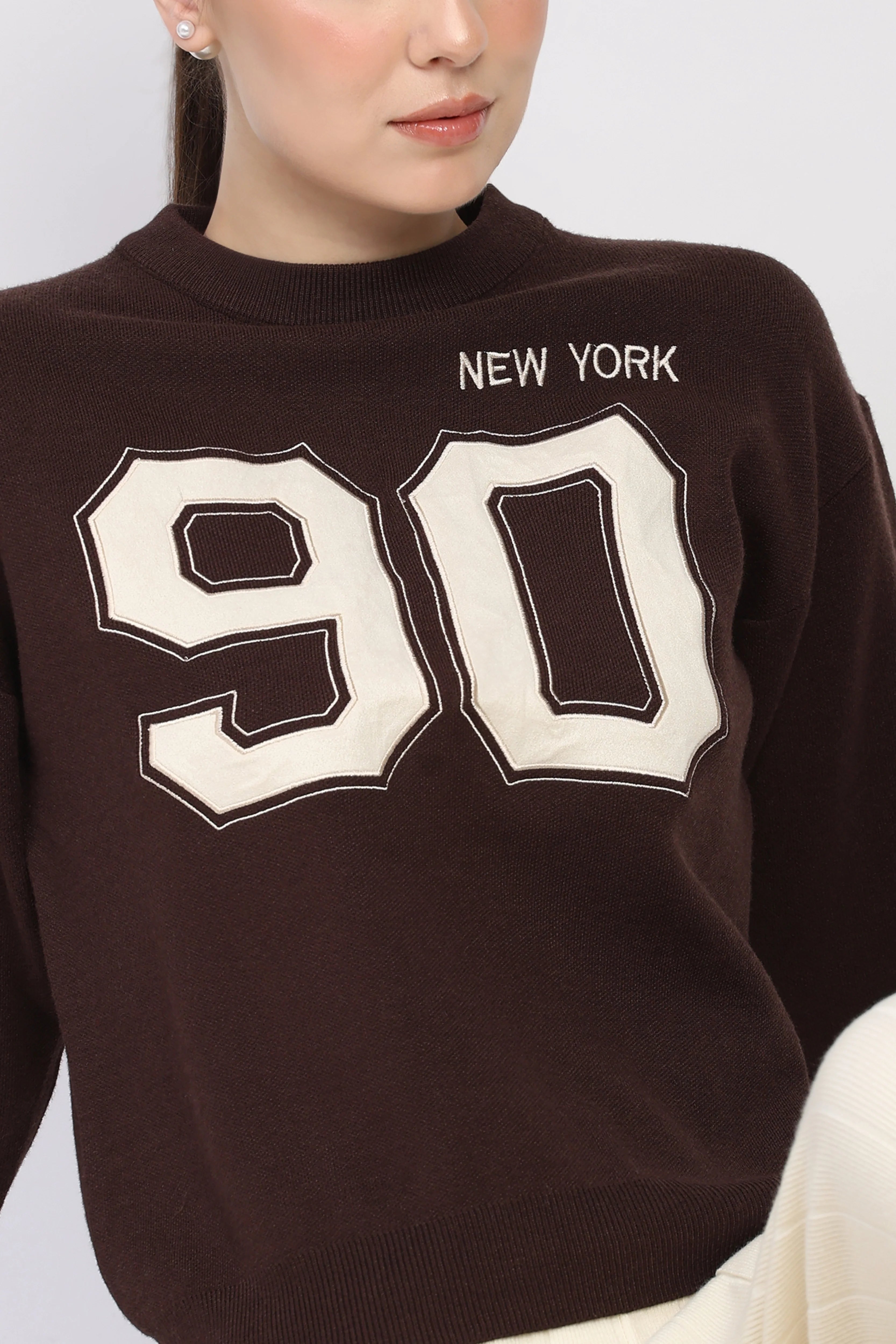 Chocolate Brown New York 90 Pullover