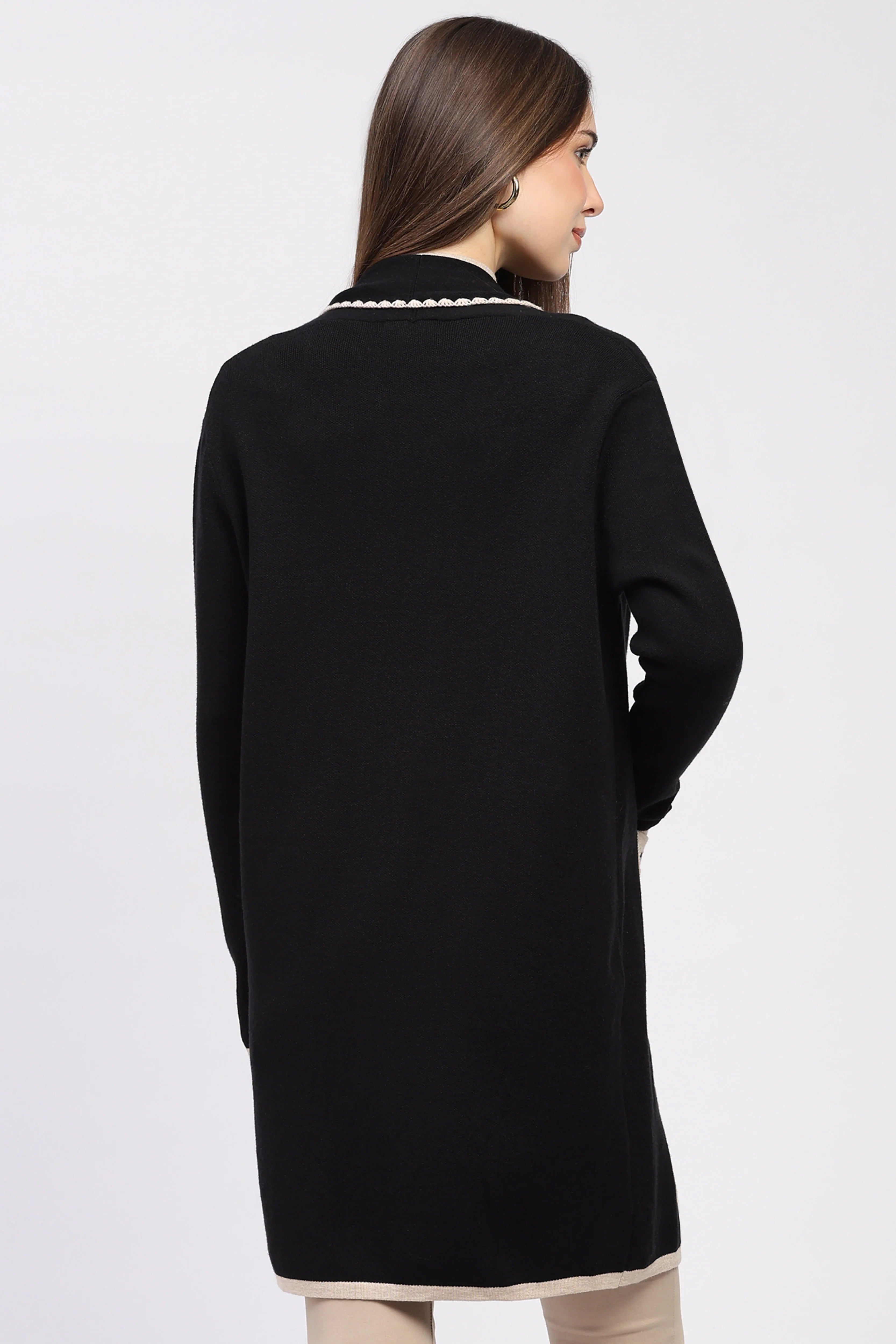 Black Winter Long Shrug