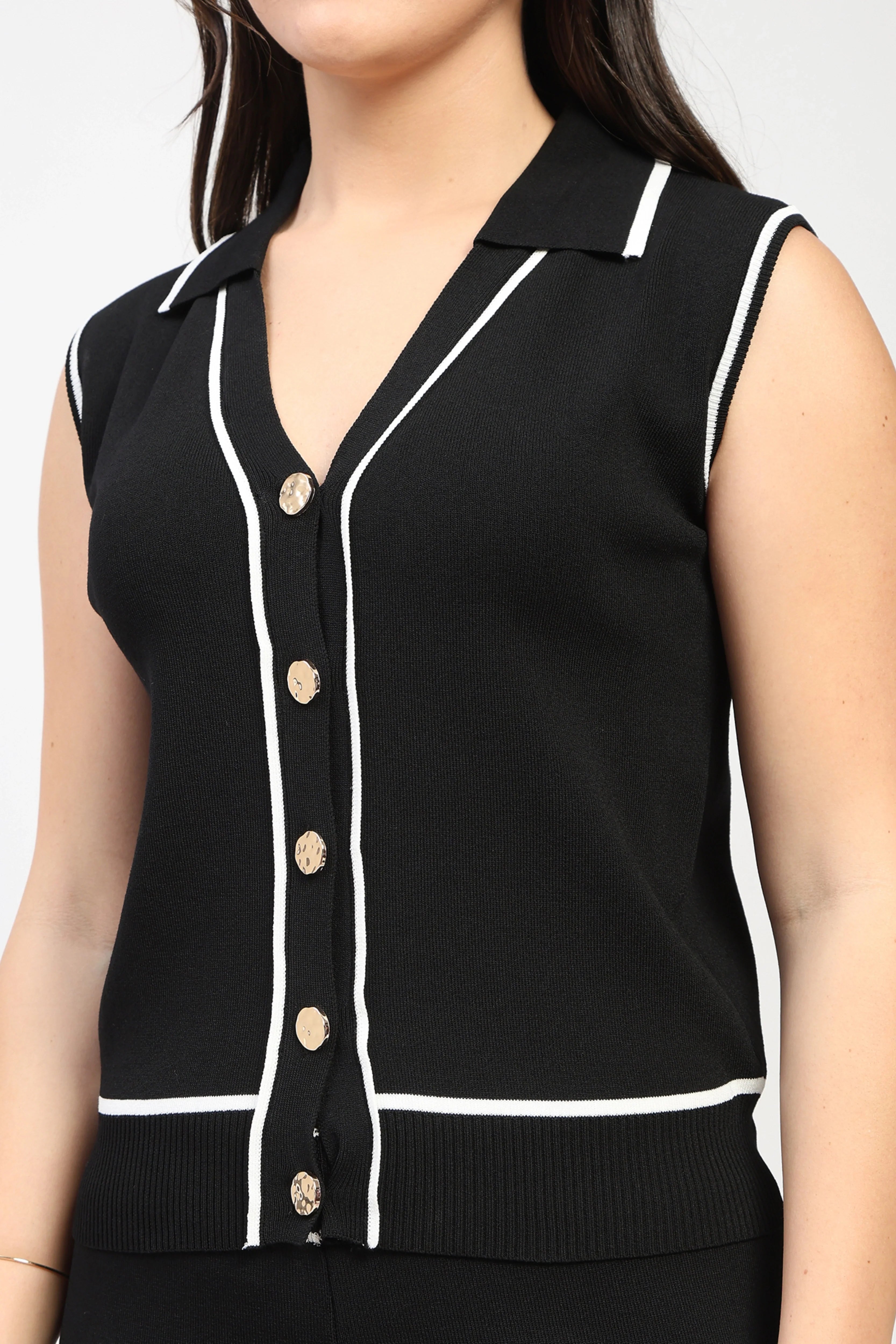 Black Knitted Co-ord Set