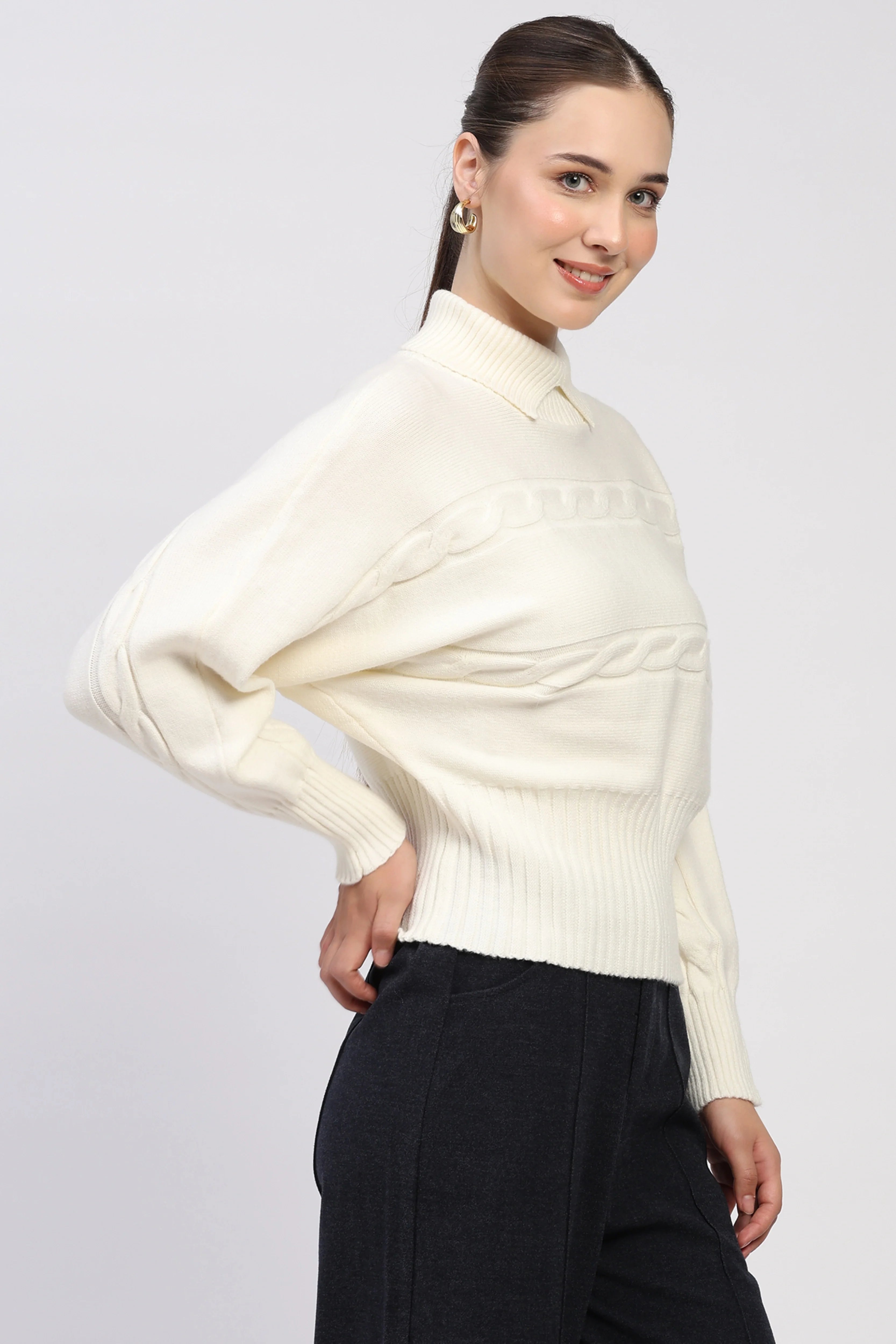 Off-White Self-Design High-Neck Pullover