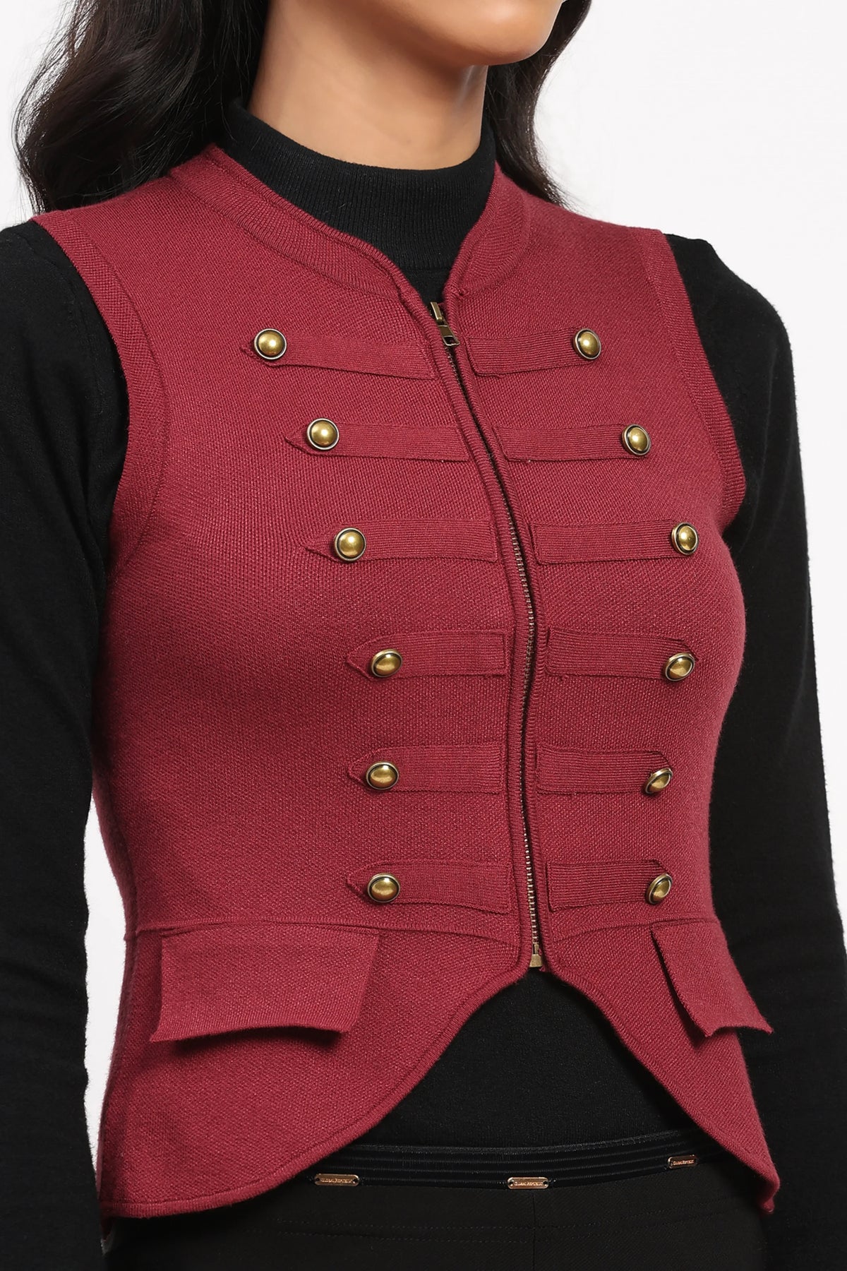 Black British Waist Coat-Global Republic
