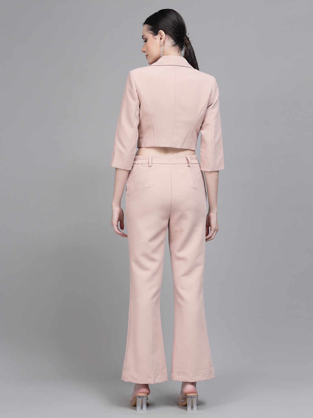 Women Stark Blush Blazer Neck Co-ord Set