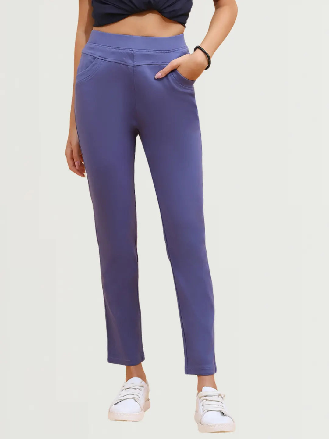Blue Ultra Stretchable Jeggings - Global Republic