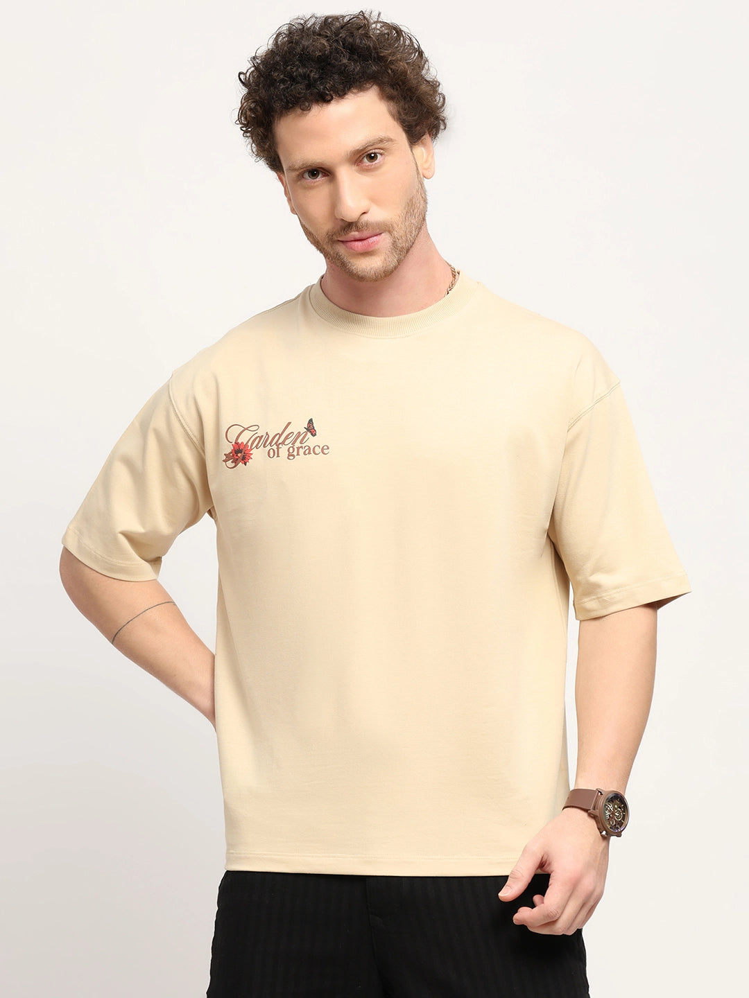Oversized Graphic Cotton T-Shirt