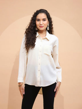 Lemon Textured Polycotton Shirt