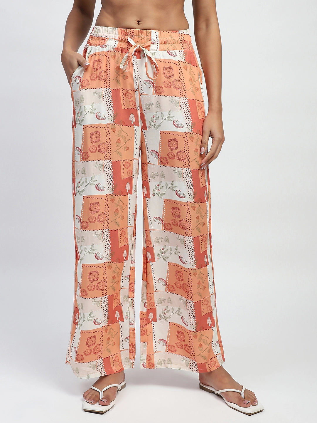 Brown Rayon Digital Print Nightsuit - Global Republic