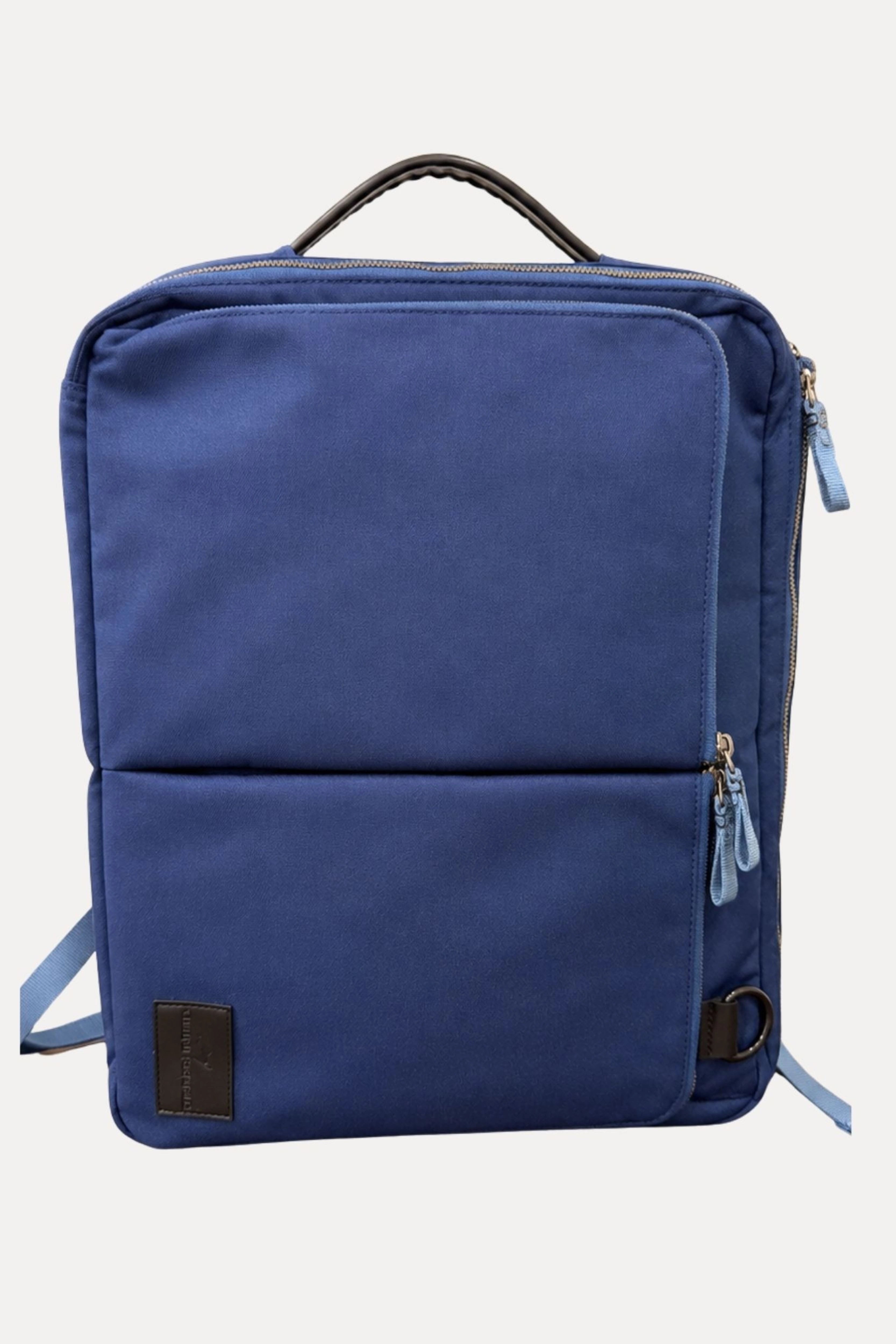 Blue Convertible Laptop Backpack