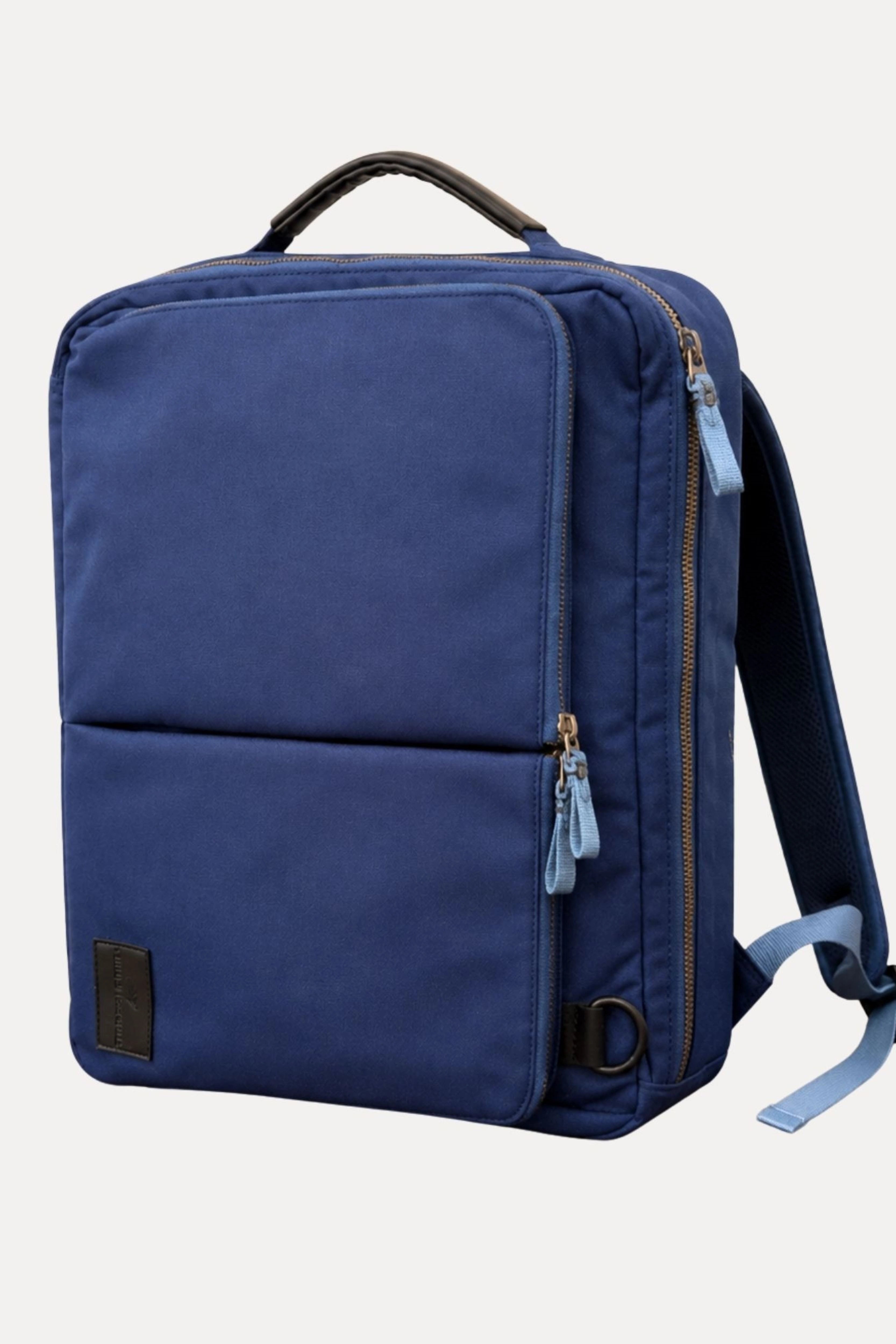 Blue Convertible Laptop Backpack