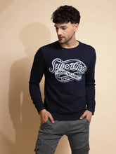 Blue Solid Full Sleeve Hosiery Sweatshirt