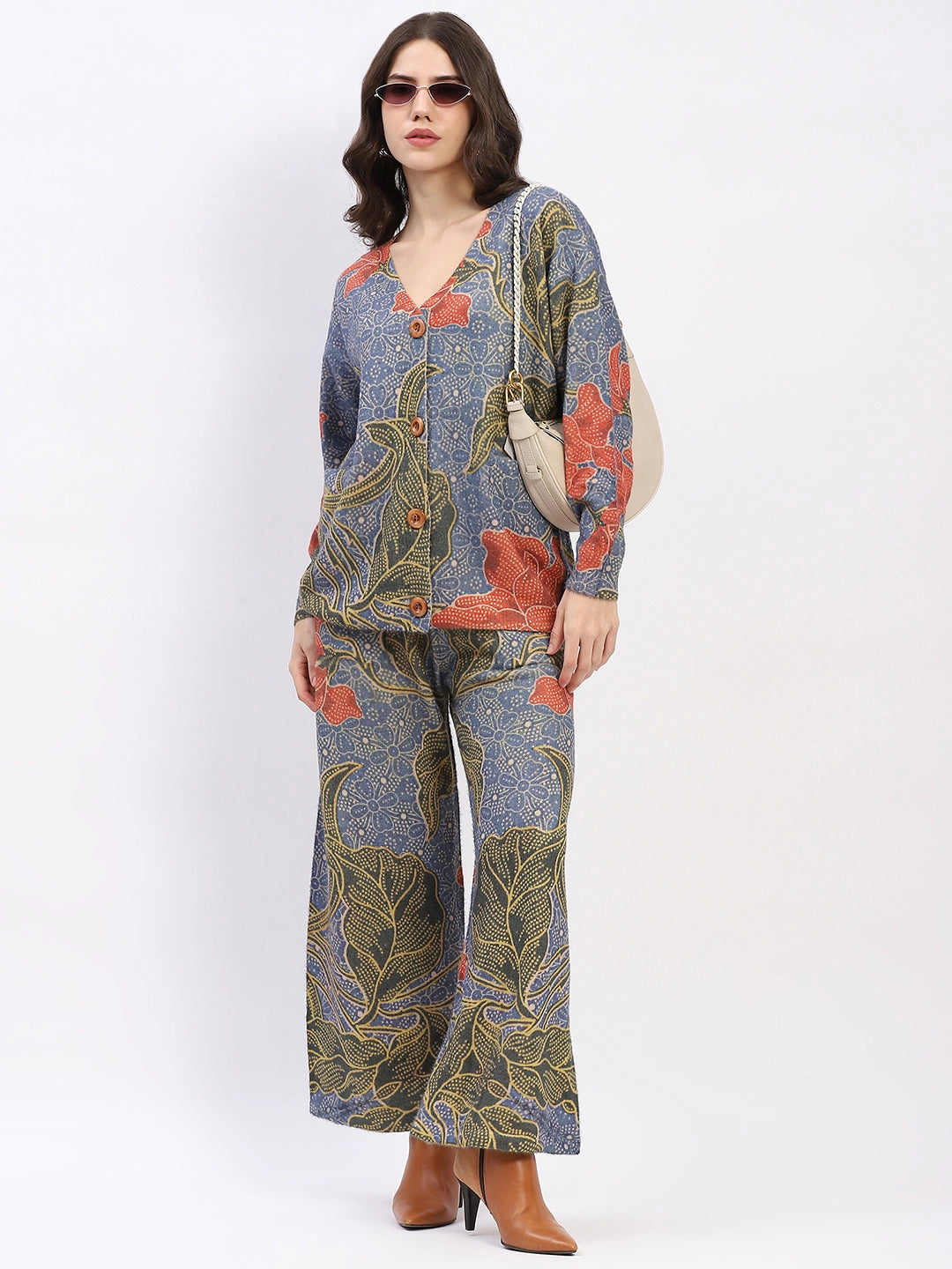 Floral Button-Down Co-ord Set - Global Republic