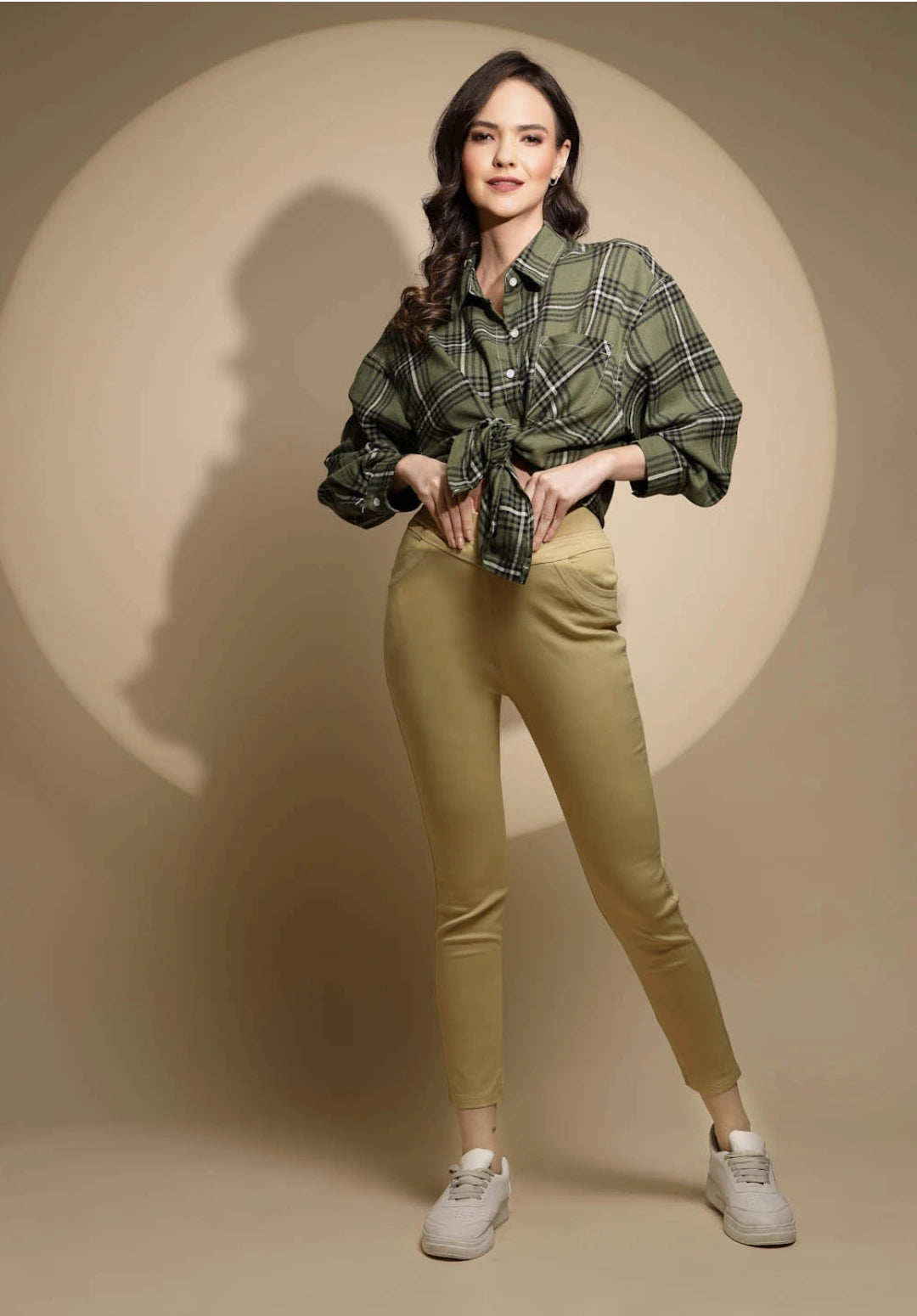 Gold Ultra Stretchable Jegging