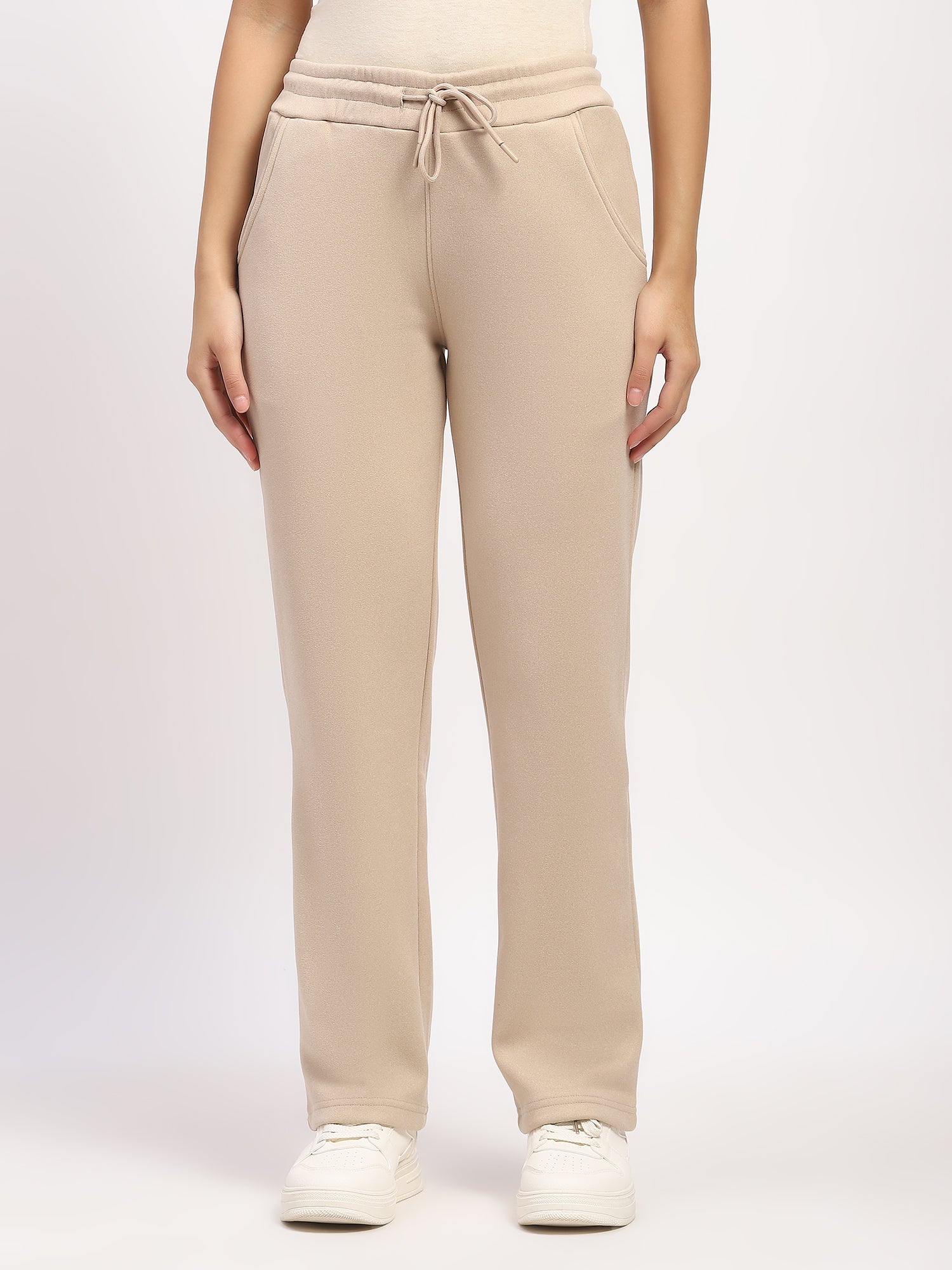 Beige Fleece-Lined Winter Lower