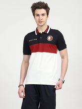Color Block Cotton Polo T-shirt