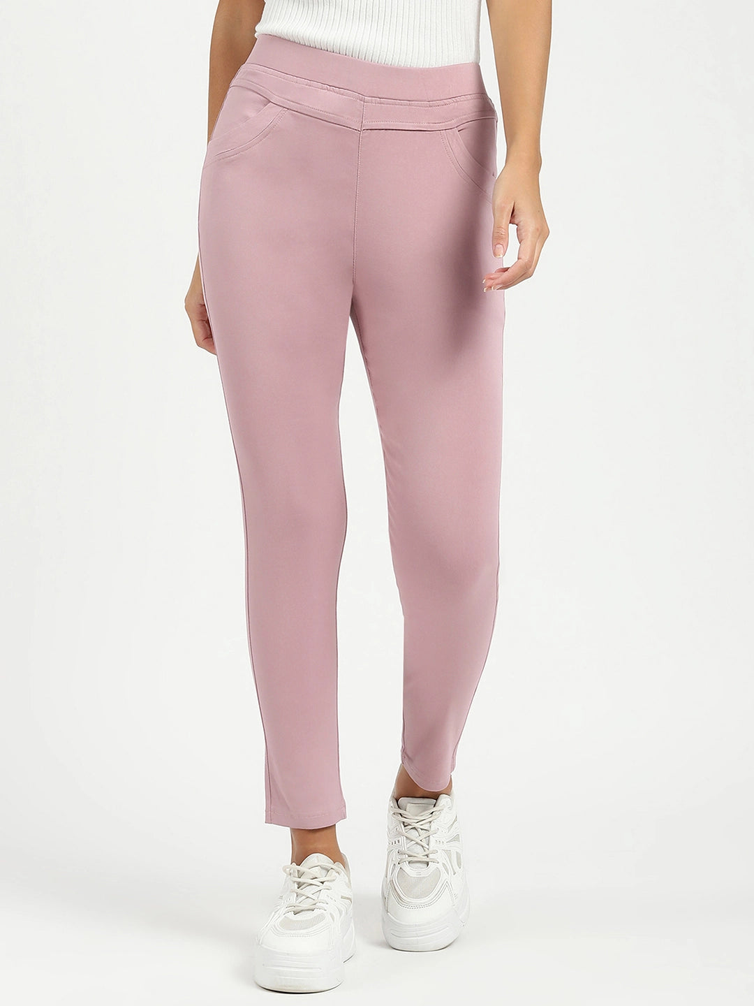 Pink Ultra Stretchable Jegging