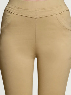 Gold Ultra Stretchable Jegging