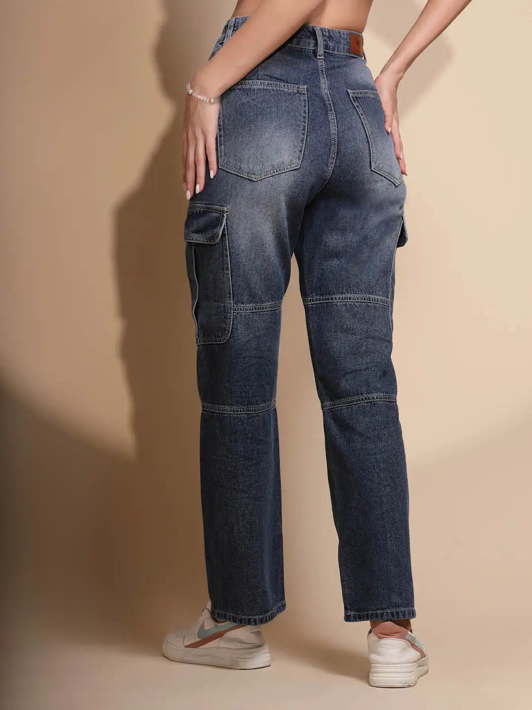 Women's Regular Fit Denim High Rise Blue Jeans