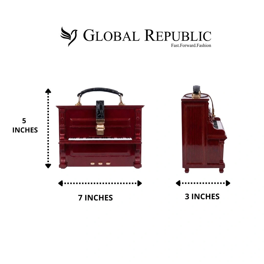 Luxury Piano Shape Statement Handbag