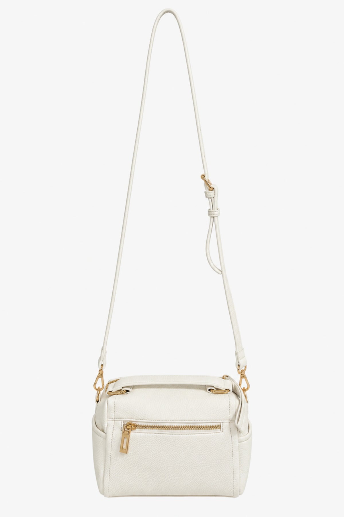White Solid Bucket Bag-Global Republic