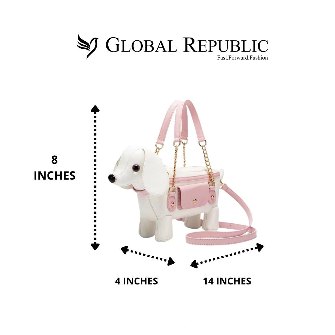 Dachshund Puppy Shape Crossbody Bag