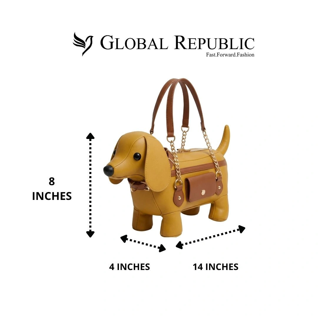 Dachshund Puppy Shape Crossbody Bag