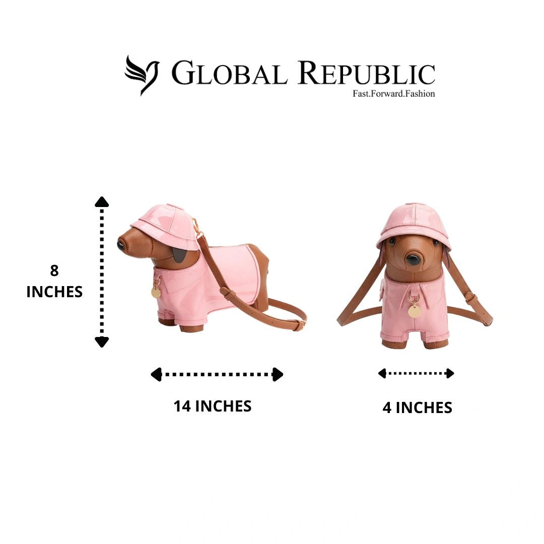 Designer Dachshund Crossbody Bag