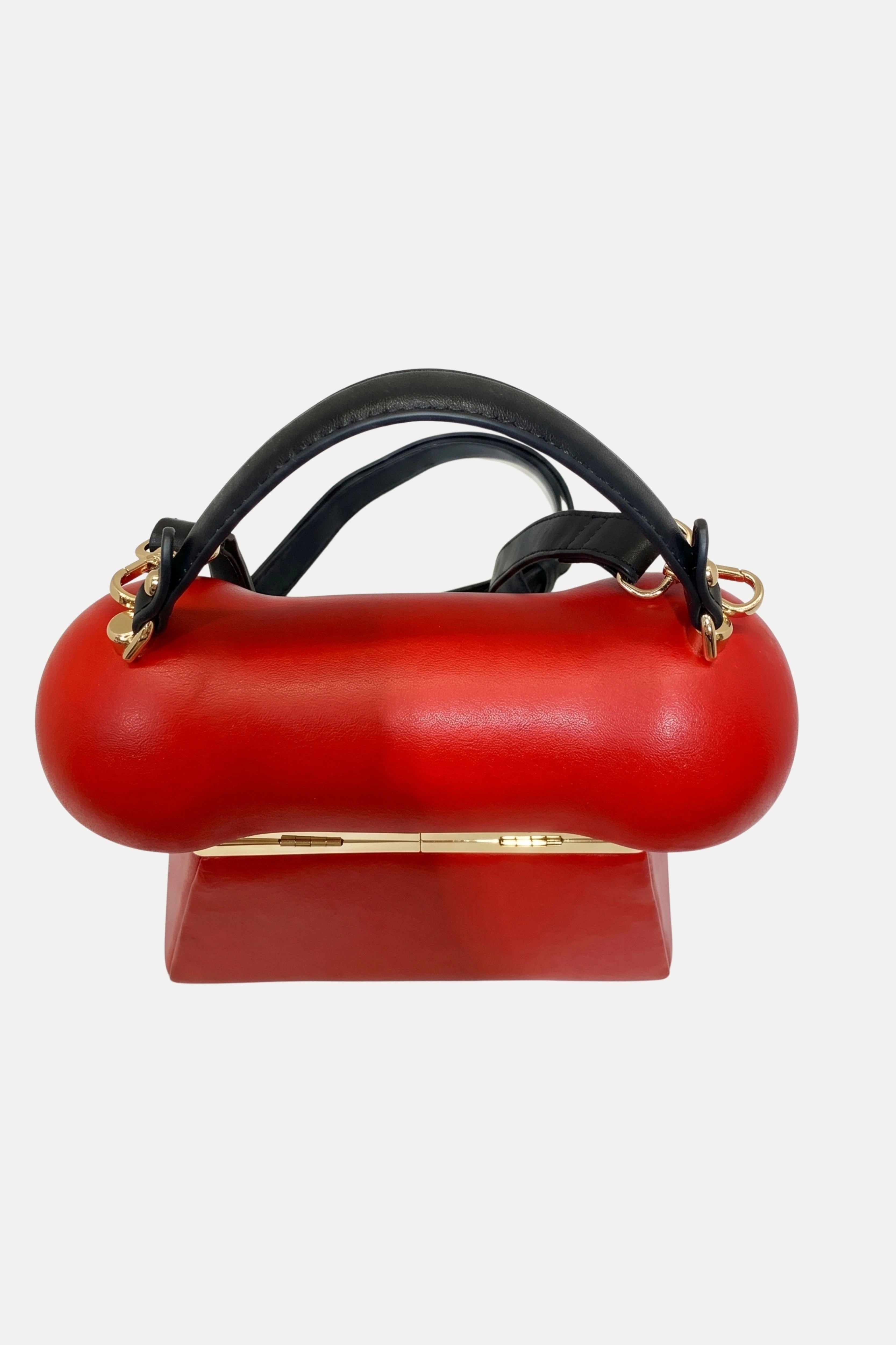 Red Retro Telephone PU Handbag