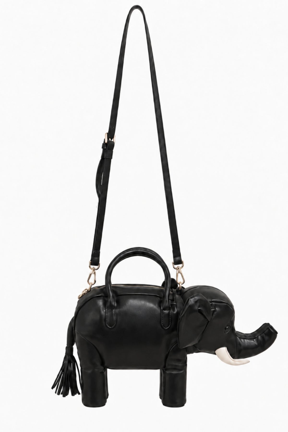 Black Elephant Shape Handbag-Global Republic