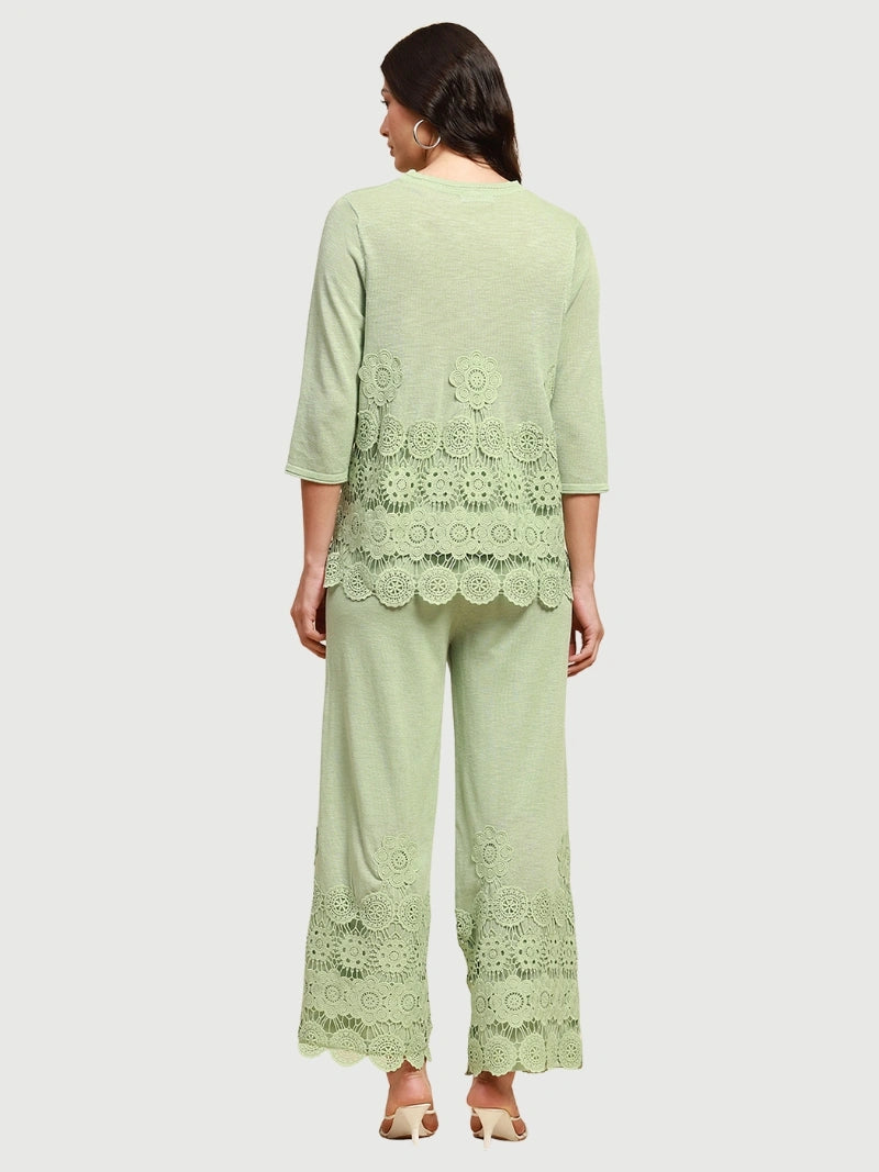 Green Viscose Relaxed Fit Co-ord Sets