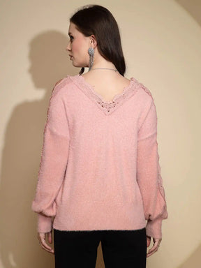 Dark Pink Pullover for Women