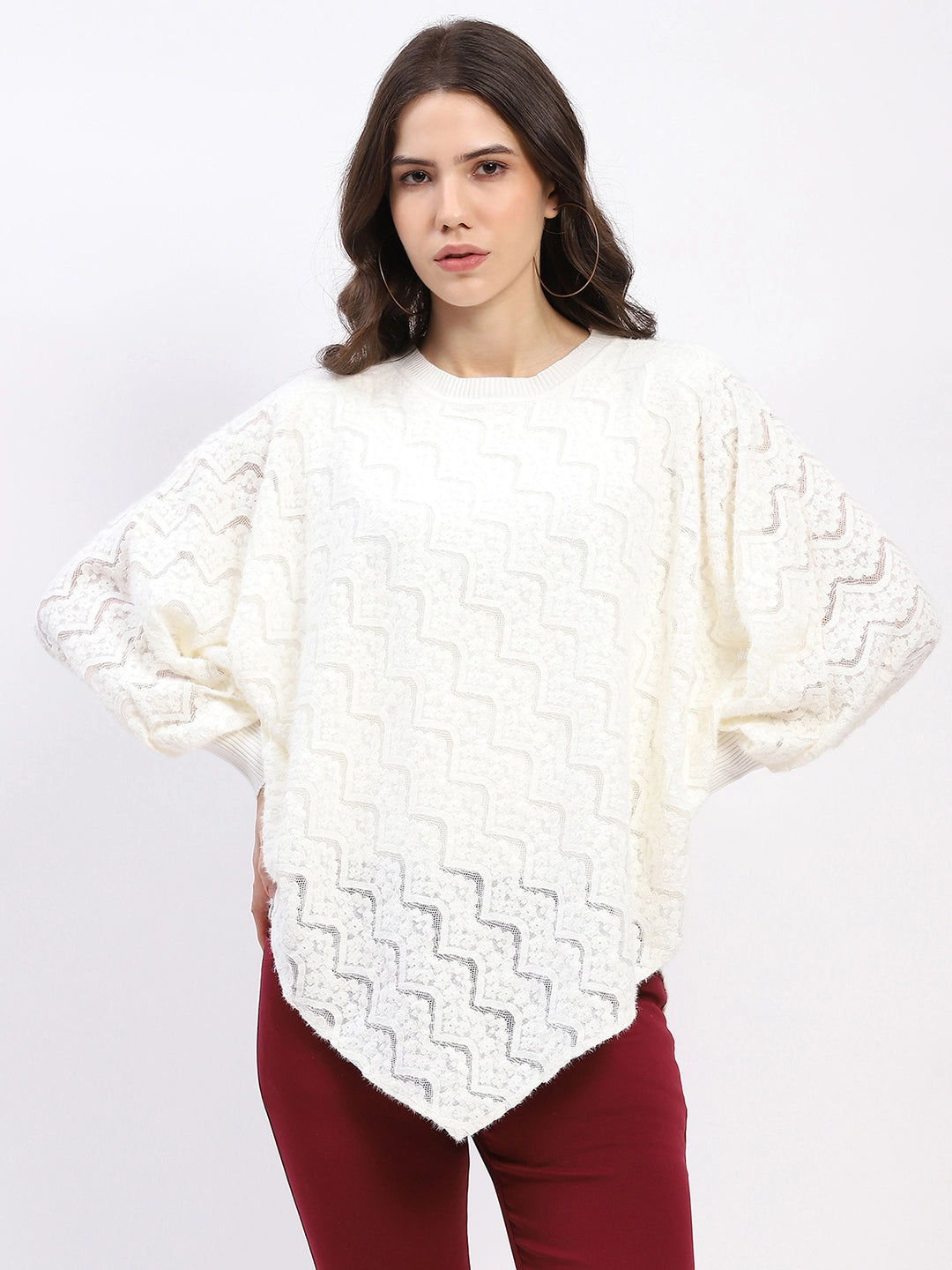 Lace Winter Poncho Top - Global Republic