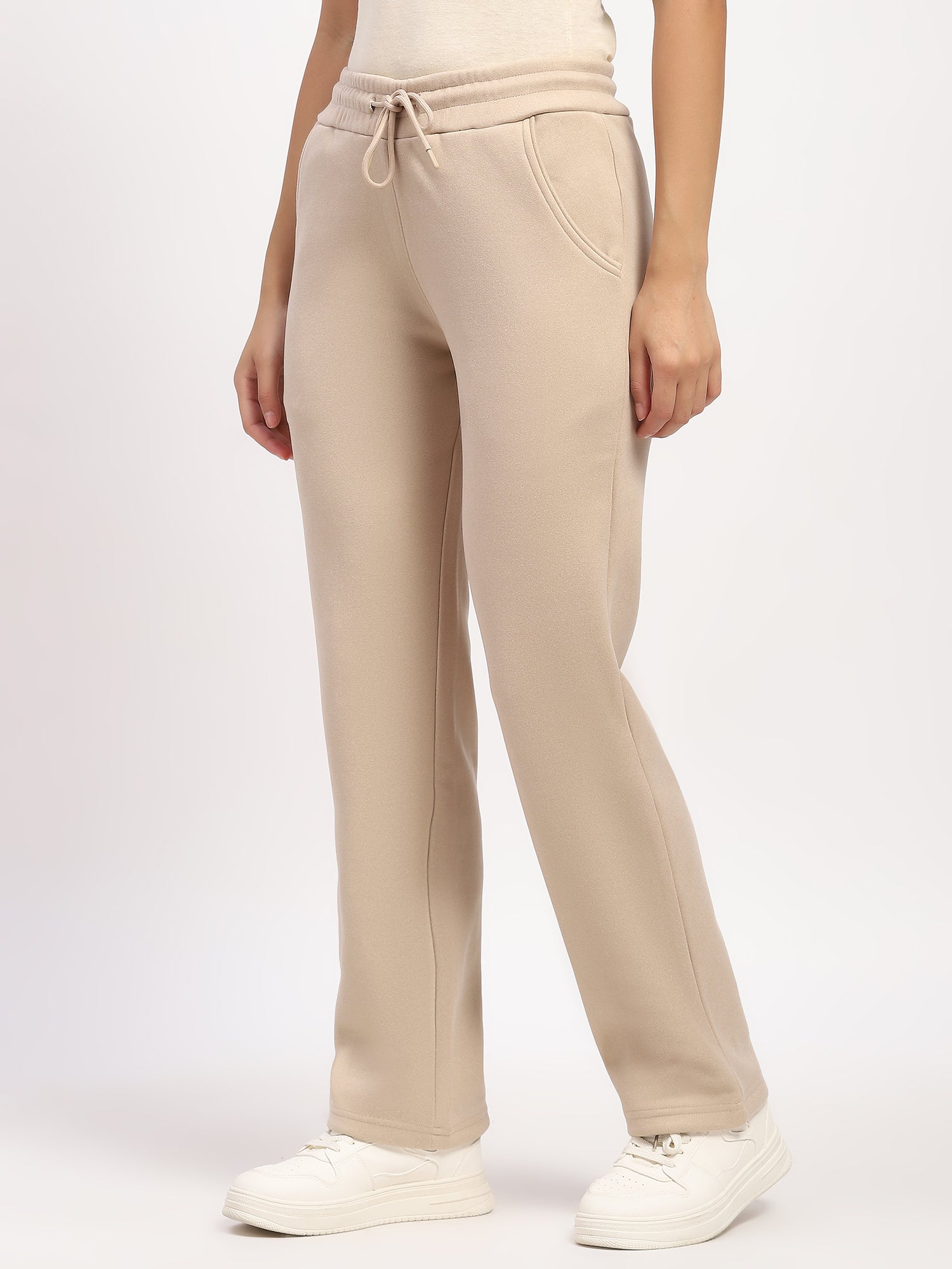 Beige Fleece-Lined Winter Lower