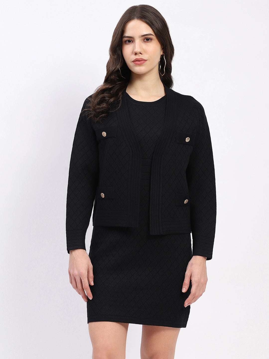 Black Winter Dress Set - Global Republic
