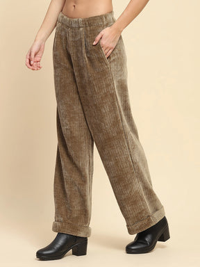Olive Poly Blend Solid Loose Lower