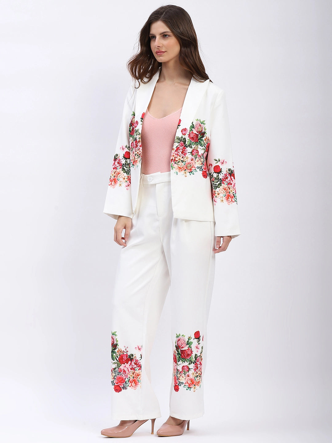 Floral Placement Print Co-ord Set - Global Republic