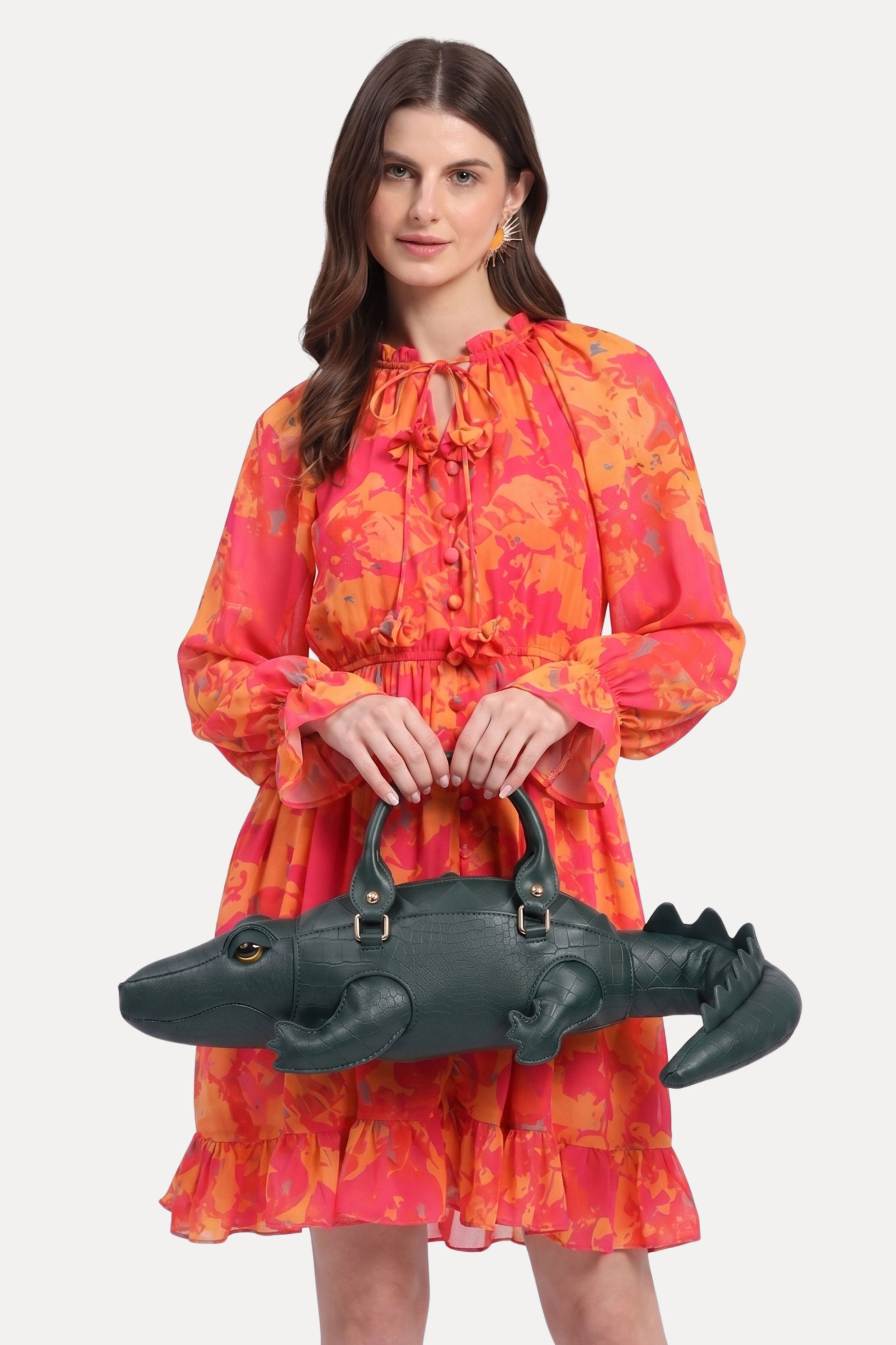 Alligator Statement Handbag