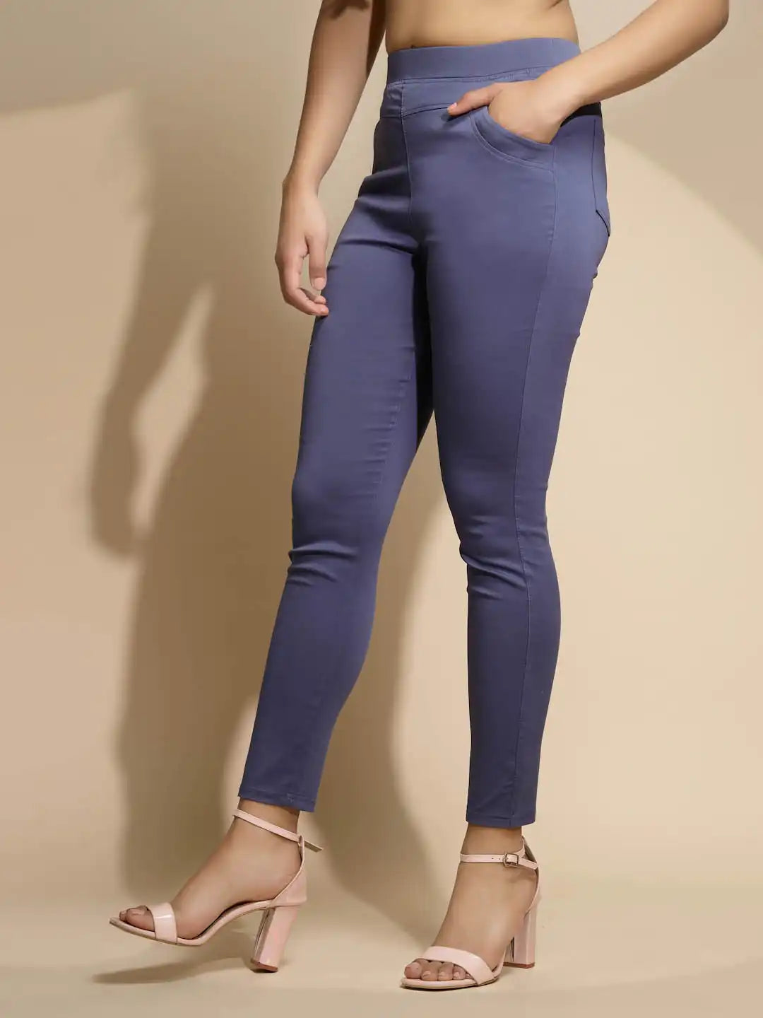 Cotton Jeggings with Insert Pockets