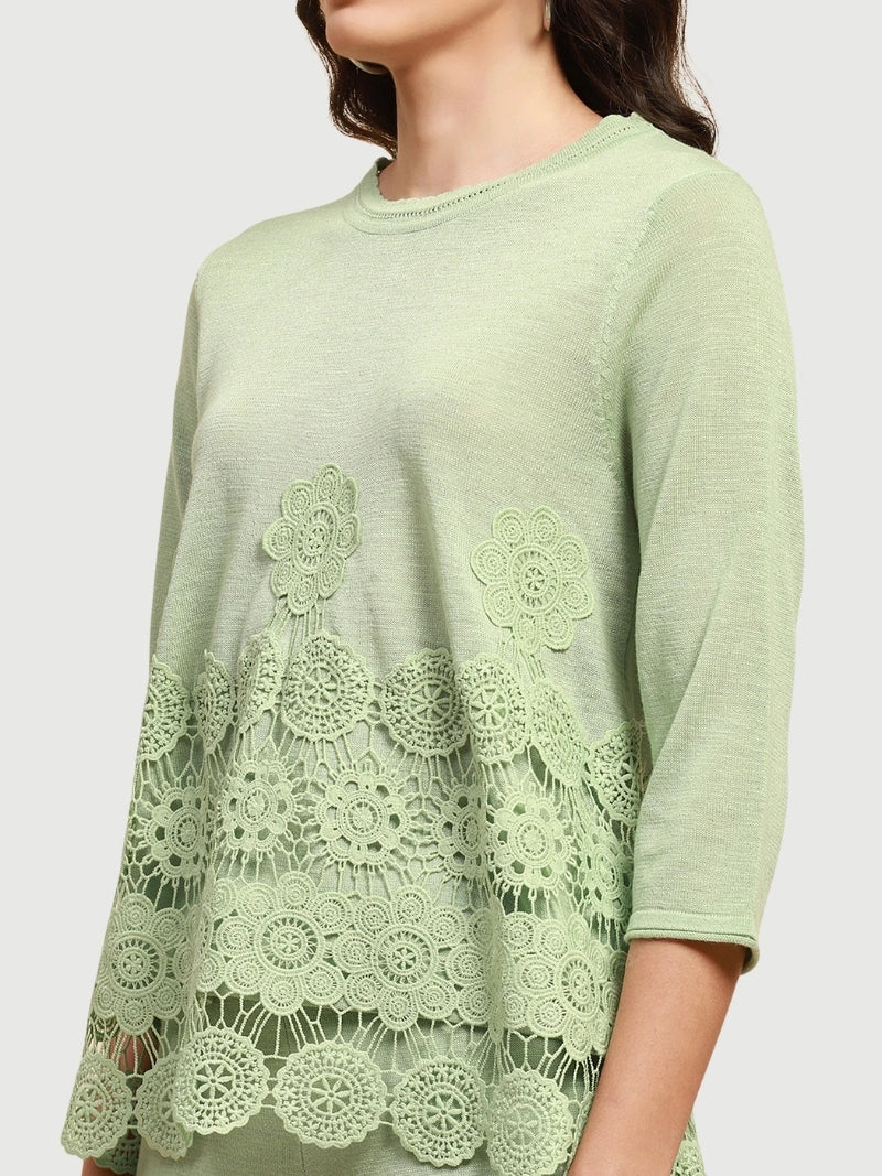 Green Viscose Relaxed Fit Co-ord Sets