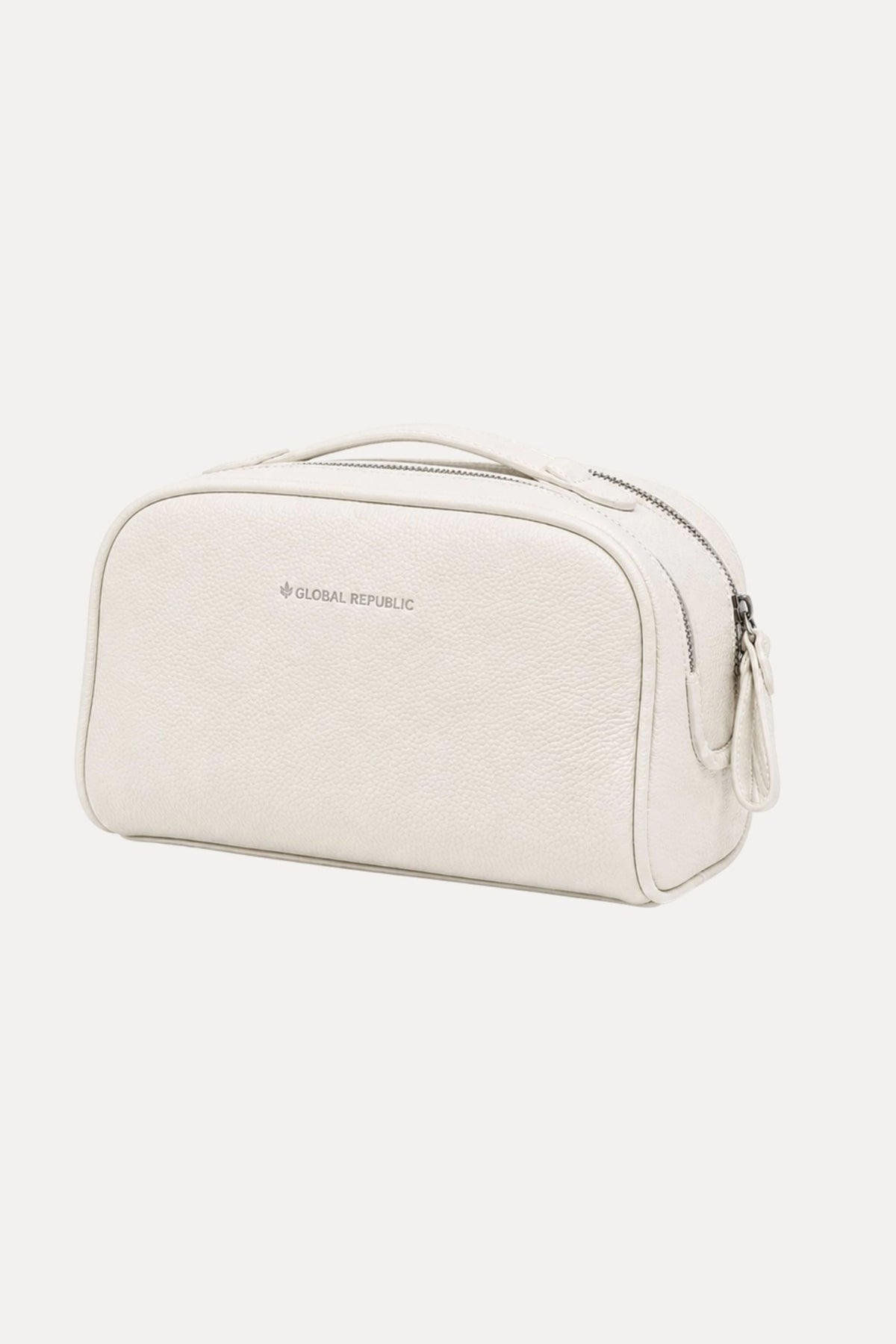 Cream PU Utility Kit Bag