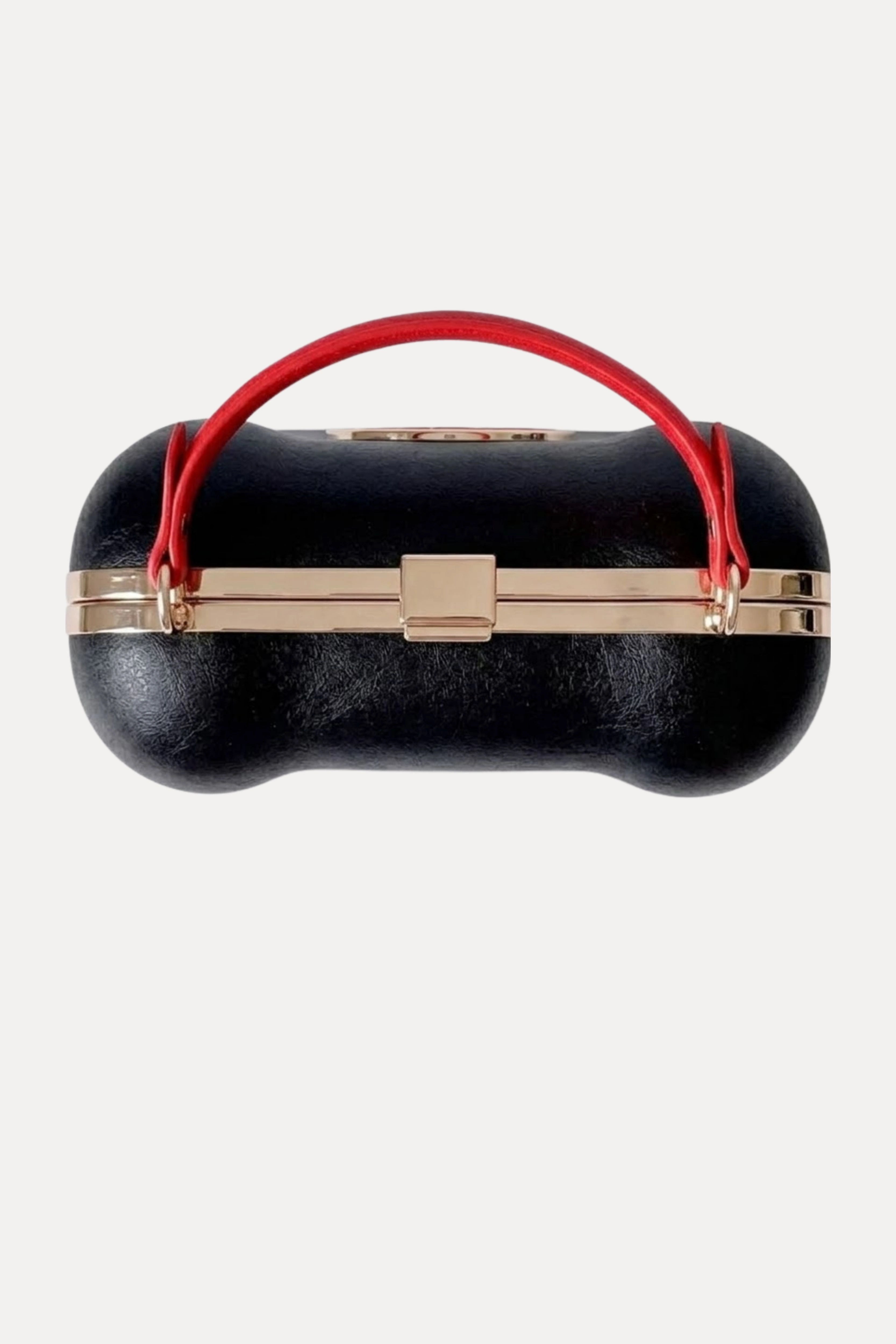 Black Retro Telephone PU Handbag