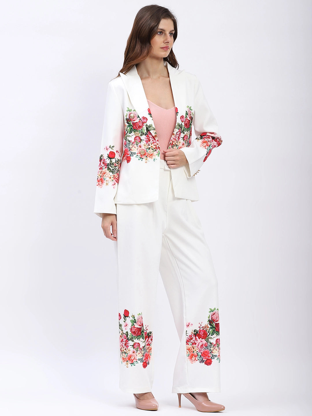 Floral Placement Print Co-ord Set - Global Republic