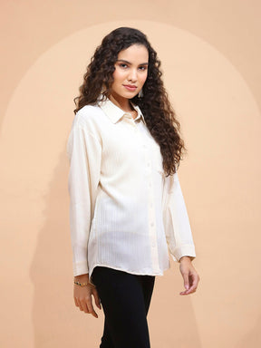 Lemon Textured Polycotton Shirt