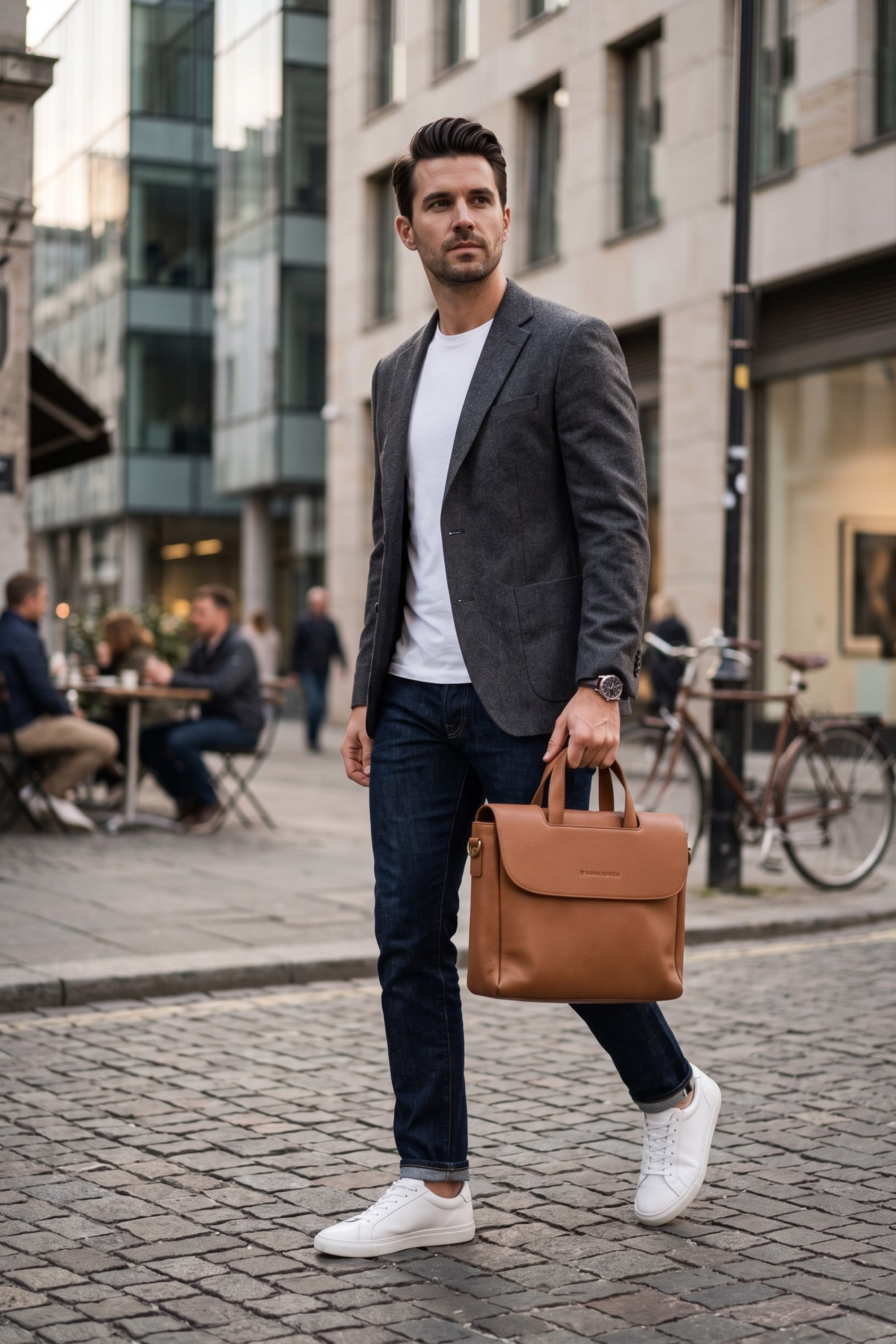 Brown Leather Laptop Bag