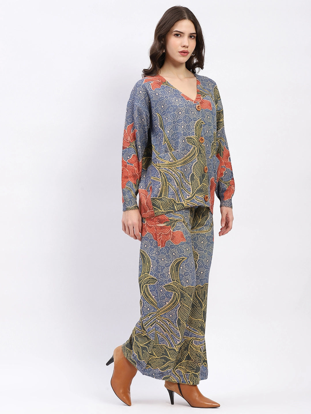 Floral Button-Down Co-ord Set - Global Republic
