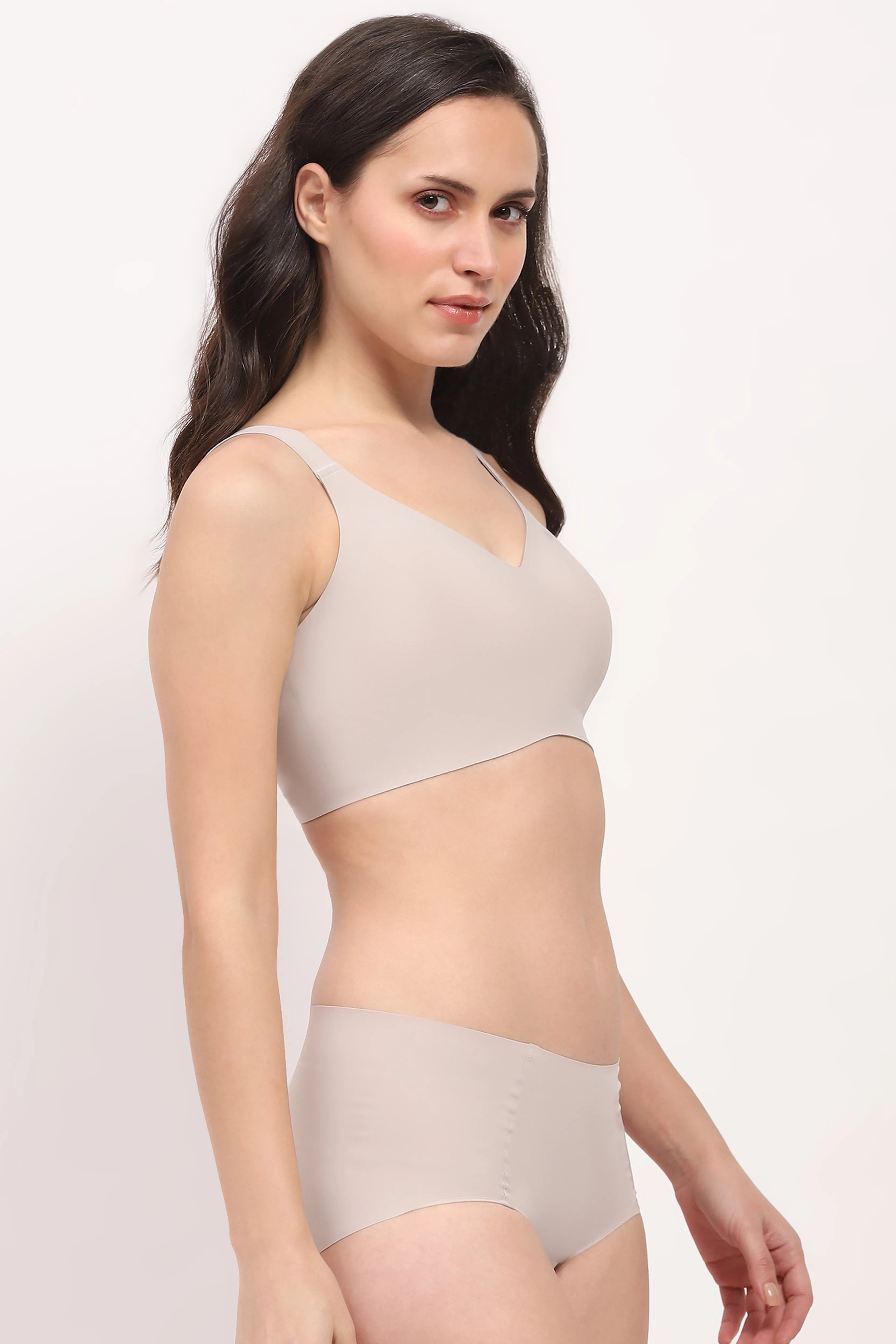 Pastel Grey Freedom Airism Bra