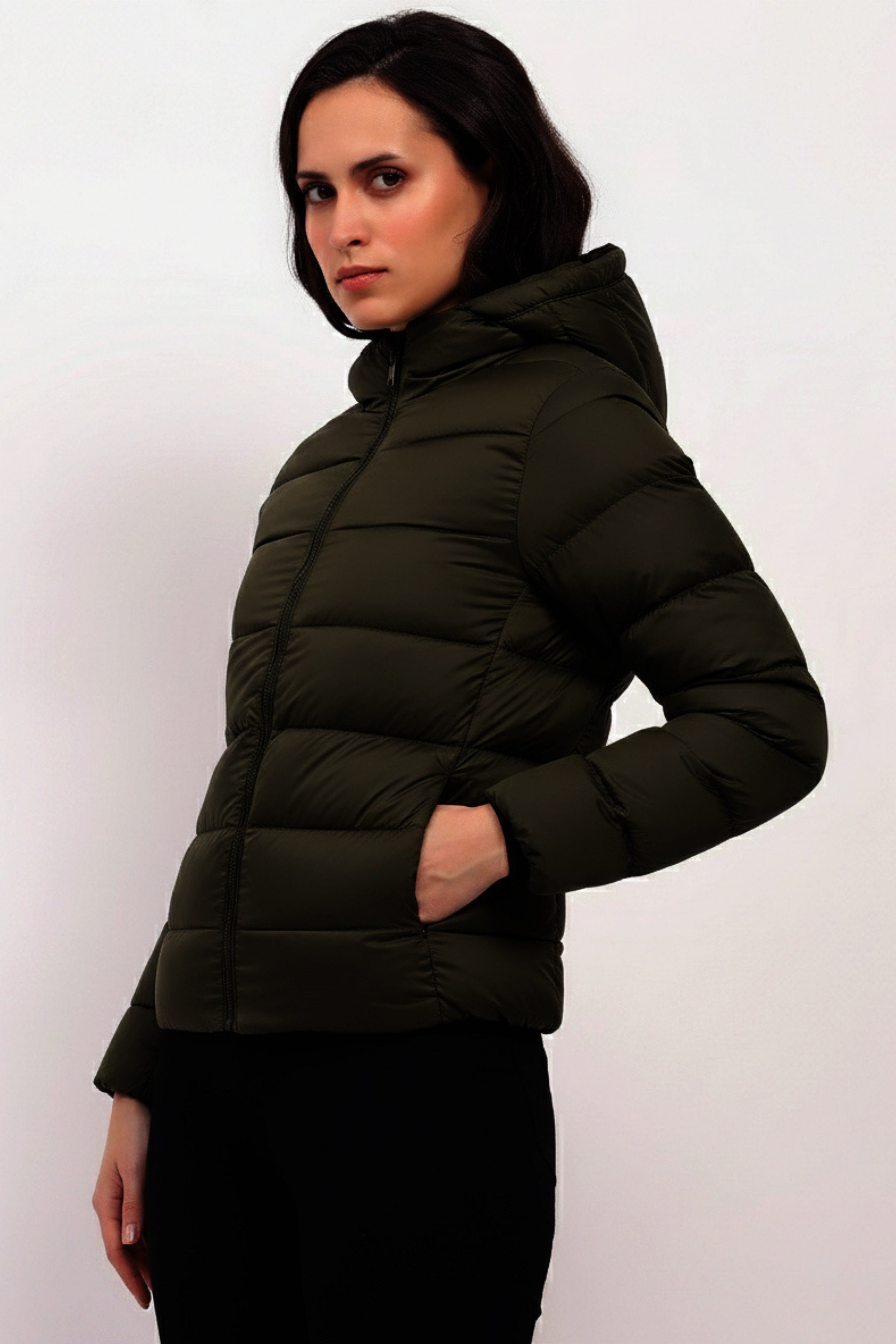 Olive Puffer Jacket