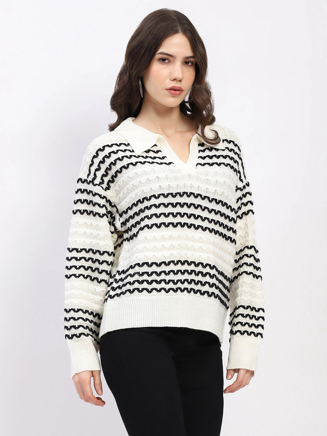 Classic Collar Knit Pullover - Global Republic