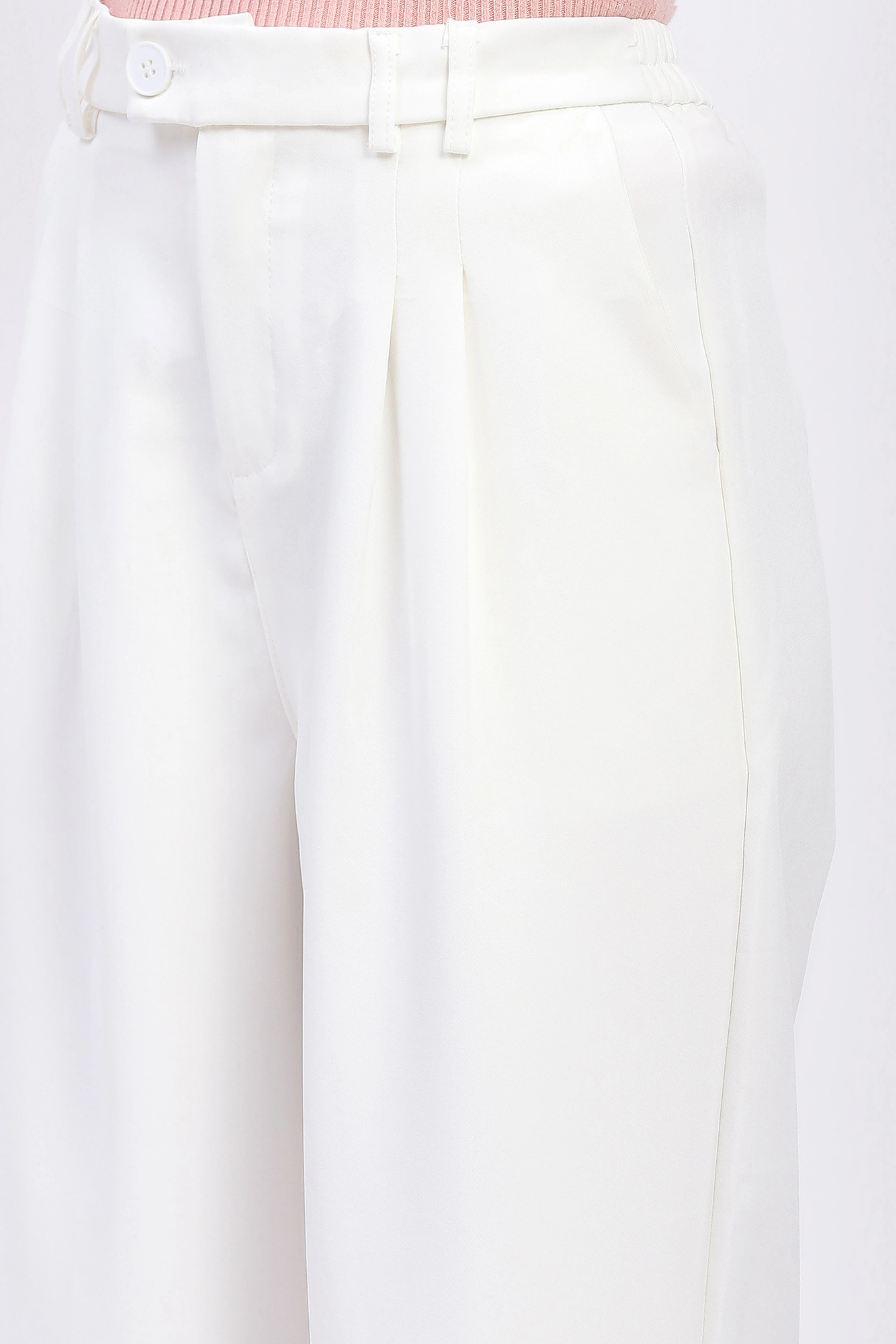 Elegant Floral Straight-Fit Trousers