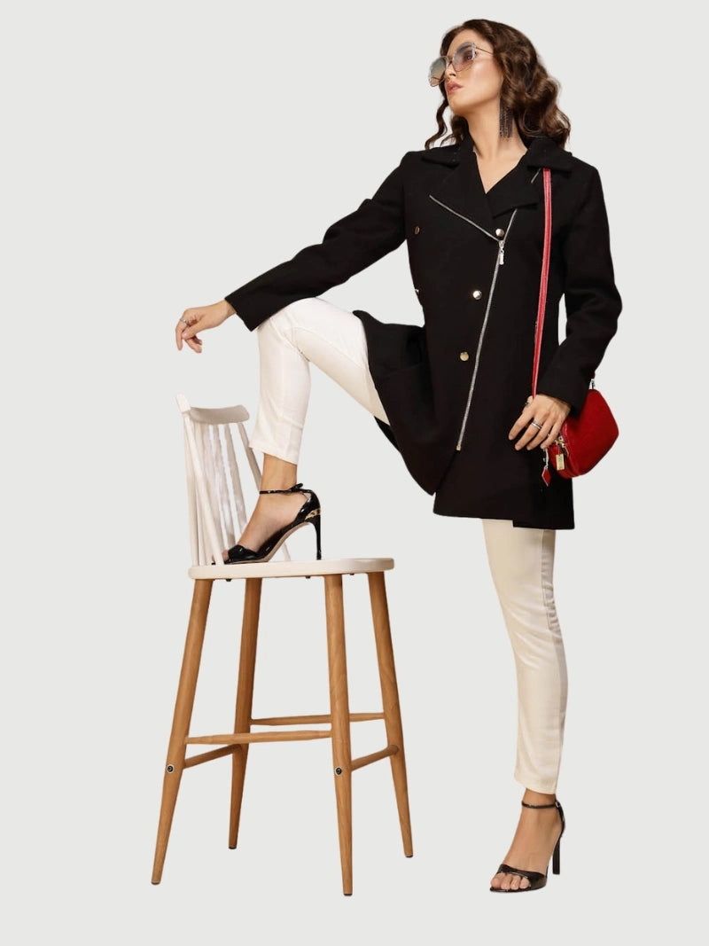 Black Solid Coat