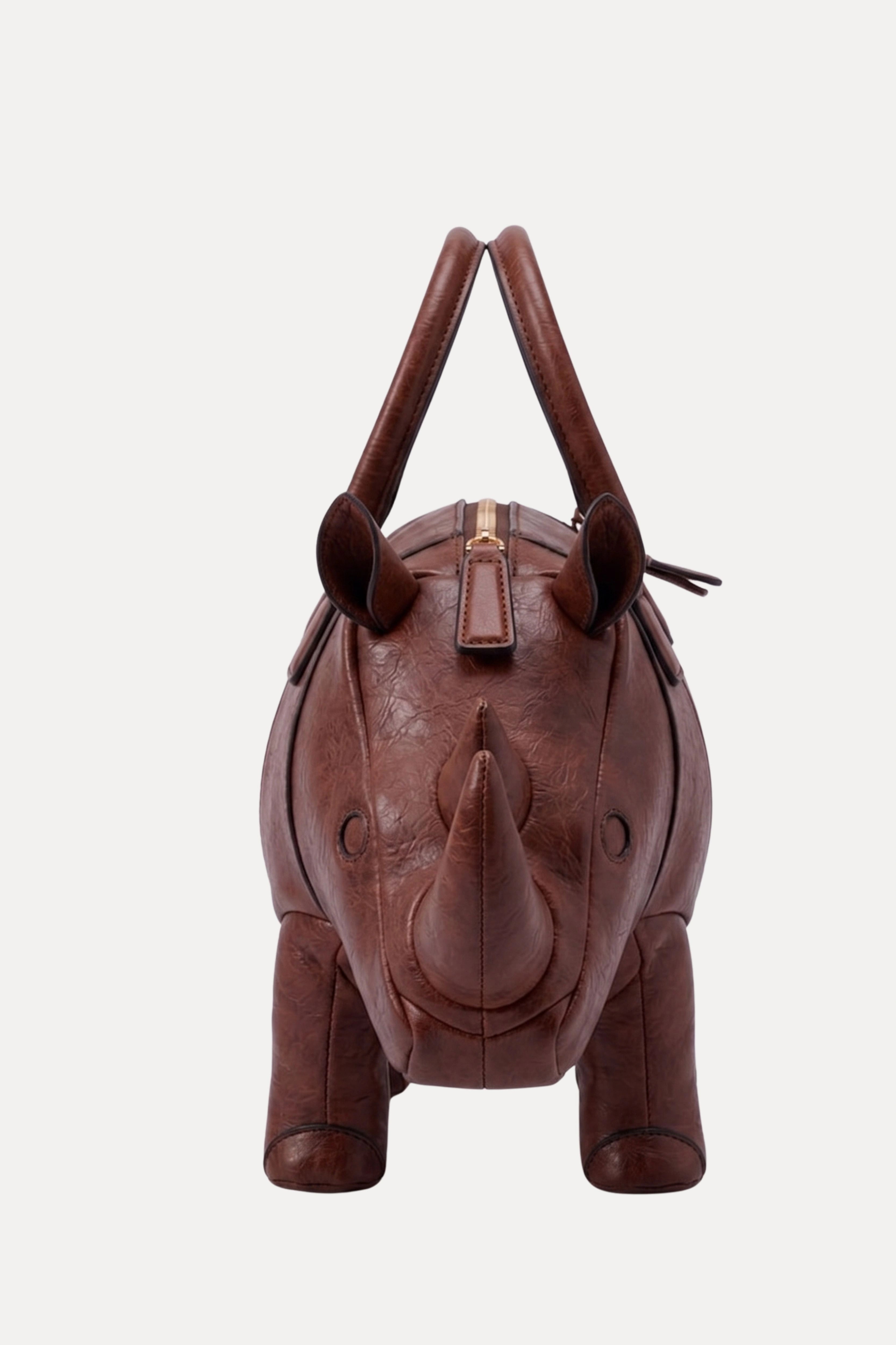 Rhino Shape Statement Handbag